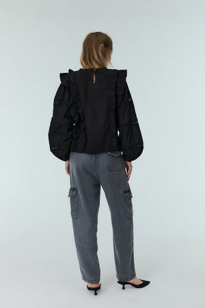Montmartre Bluse - deep graphite - a simple story
