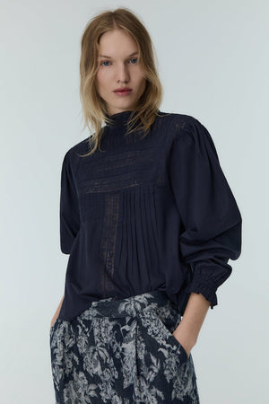 Montmartre Bluse - deep graphite - a simple story