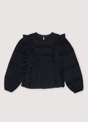 Montmartre Bluse - deep graphite - a simple story