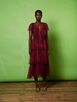 Kleid - aubergine - a simple story