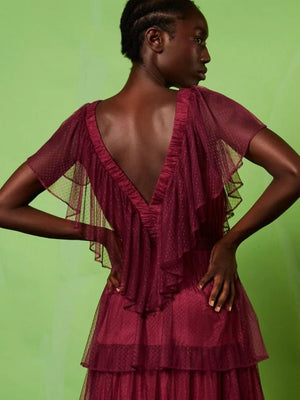 Kleid - aubergine - a simple story