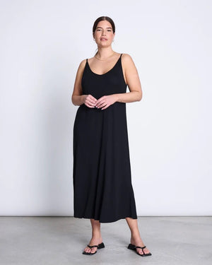 Midi Dress Triangle - black - a simple story