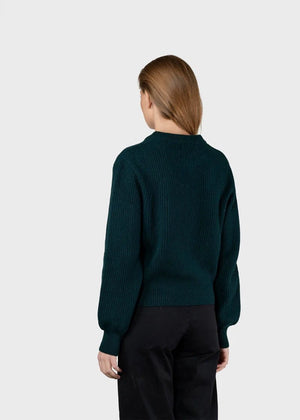 Gerda Strickpullover - moss green - a simple story