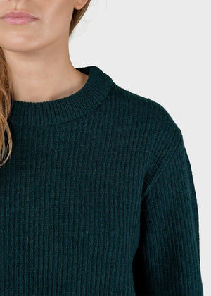 Gerda Strickpullover - moss green - a simple story