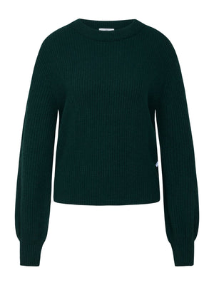 Gerda Strickpullover - moss green - a simple story