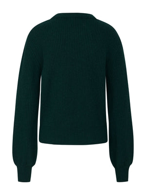 Gerda Strickpullover - moss green - a simple story