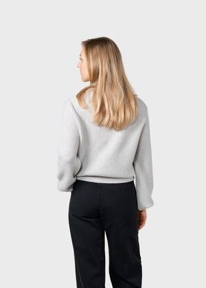 Gerda Strickpullover - pastel grey - a simple story