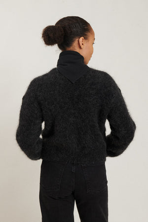 Magna Cardigan - dark grey melange - a simple story