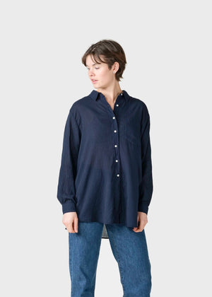 Oversize Hemd Mille - navy - a simple story