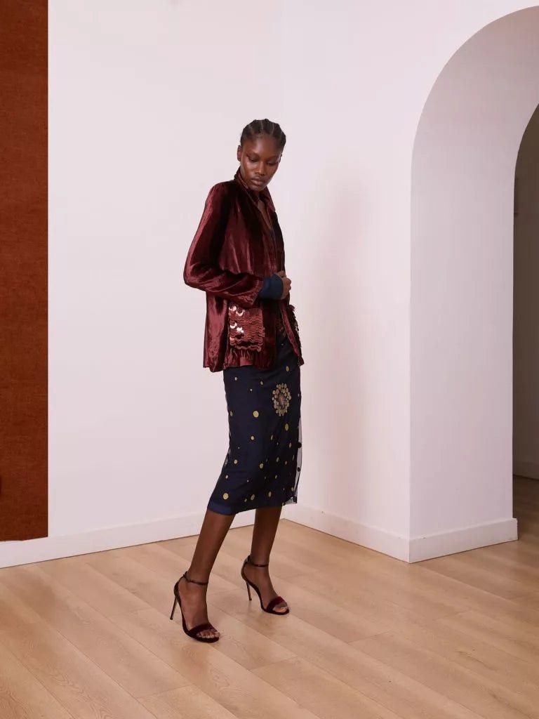 Samtblazer - braun - a simple story