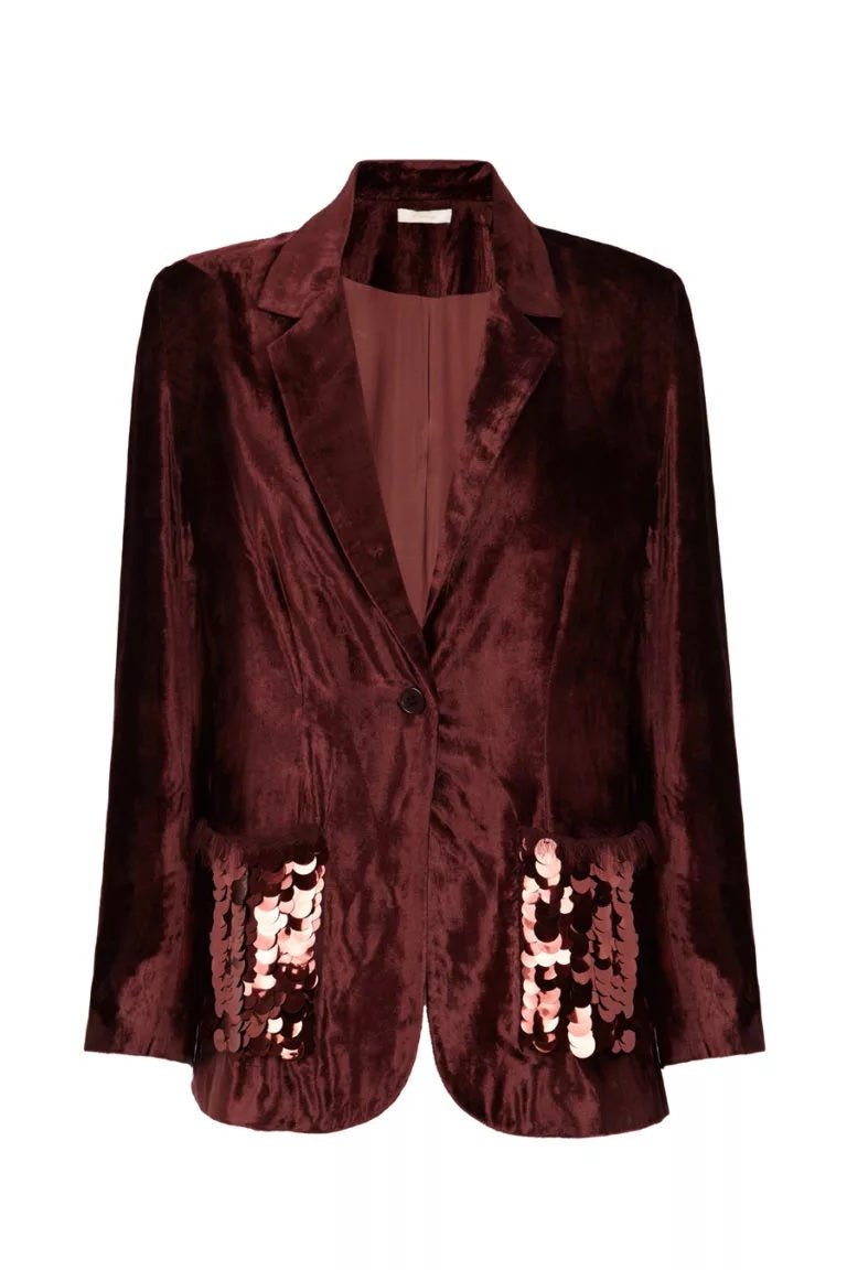 Samtblazer - braun - a simple story