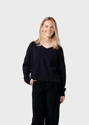 Vanessa Strickpullover - black - a simple story