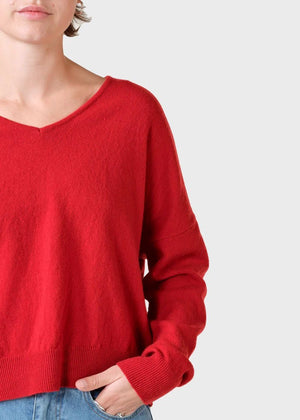 Vanessa Strickpullover - red - a simple story