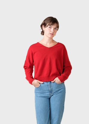 Vanessa Strickpullover - red - a simple story