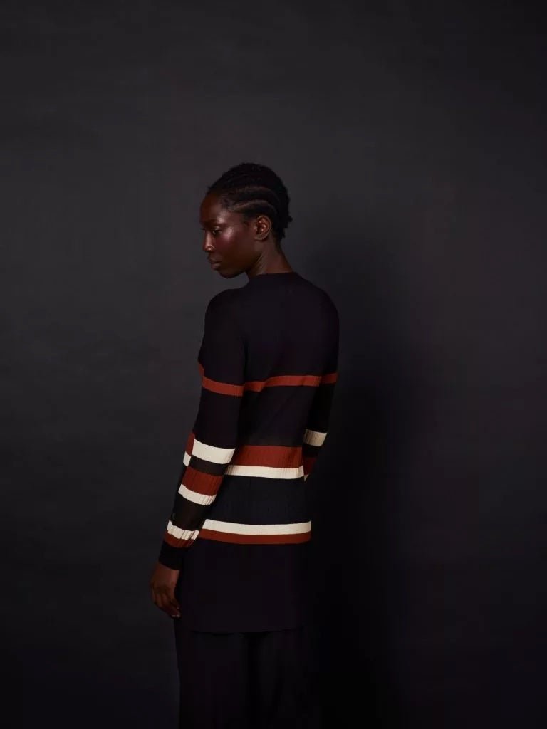 Cardigan - schwarz mit Streifen - a simple story