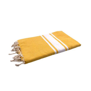 Classic Fouta Towel - mustard yellow - a simple story