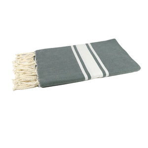 Classic Fouta Towel - olive - a simple story