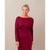 Enid Jersey Top - burgundy - a simple story