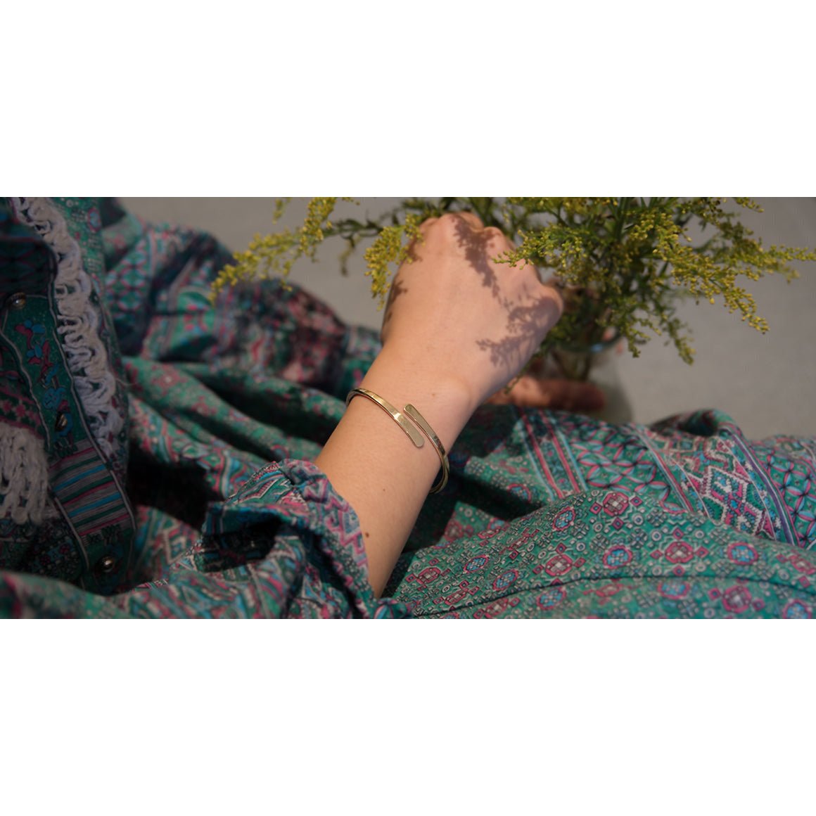 Flat Ends Armreif - Silber - a simple story
