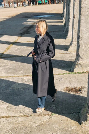 Gise Trenchcoat - navy - a simple story