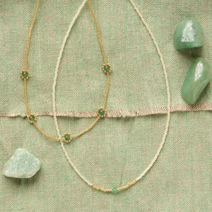 Halskette Excitement -Aventurine Gold - a simple story