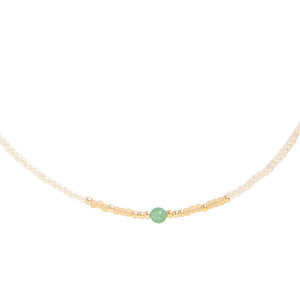 Halskette Excitement -Aventurine Gold - a simple story