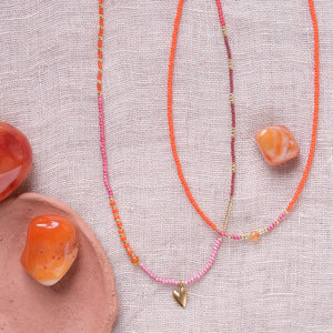 Halskette Excitement - Carnelian Gold - a simple story