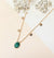 Halskette Pampille mit grünem Achat - a simple story