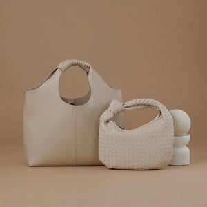 Handtasche Drew - Ivory Small Recycled Vegan - a simple story