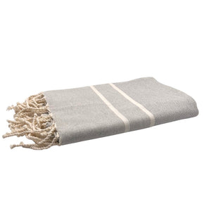Herringbone Fouta Towel - light grey - a simple story