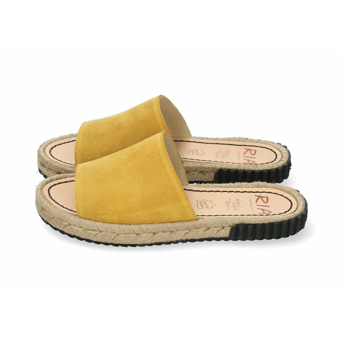 Jutesandalen mit breitem Riemen - mustard - a simple story