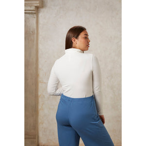 Laila Roll Neck Top - Eco White - a simple story
