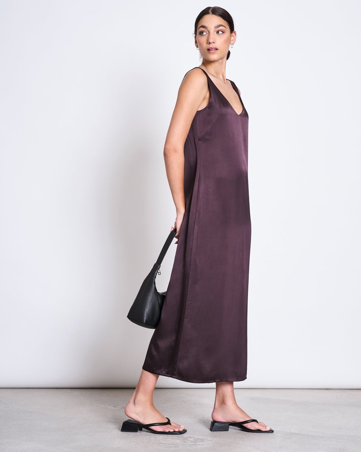 Maxi Dress Benvie - espresso - a simple story