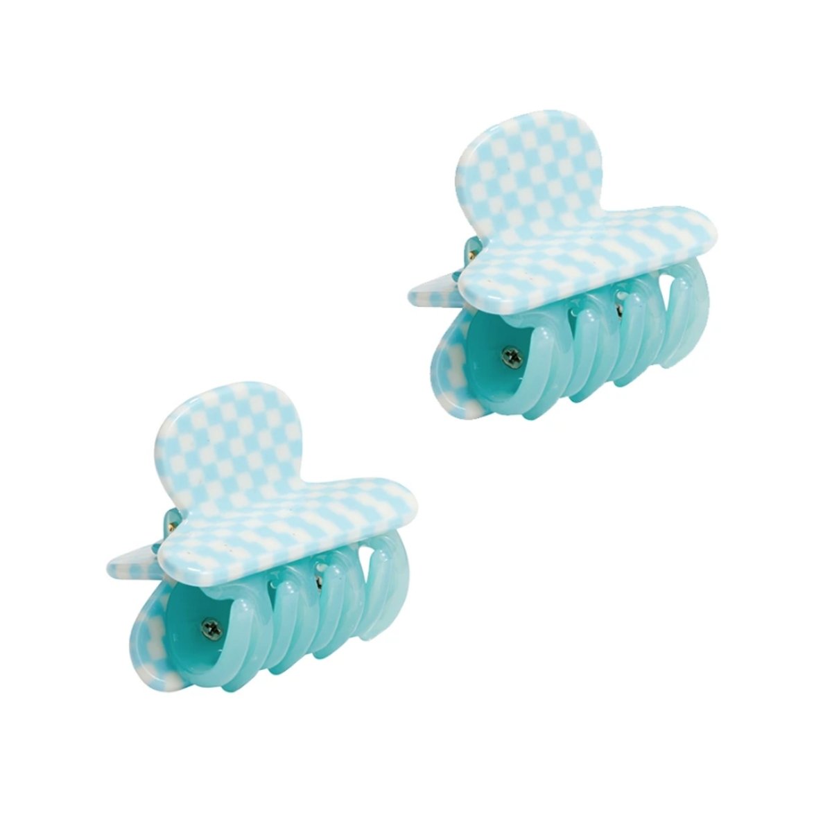 Twin Heirloom Haarklammer - blue checker - a simple story