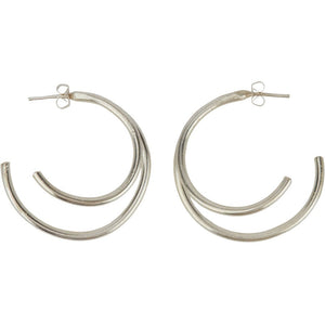 Twist Earrings - Silver - a simple story