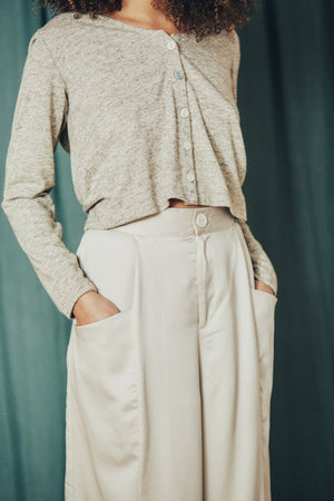 Wide Trousers - oat - a simple story