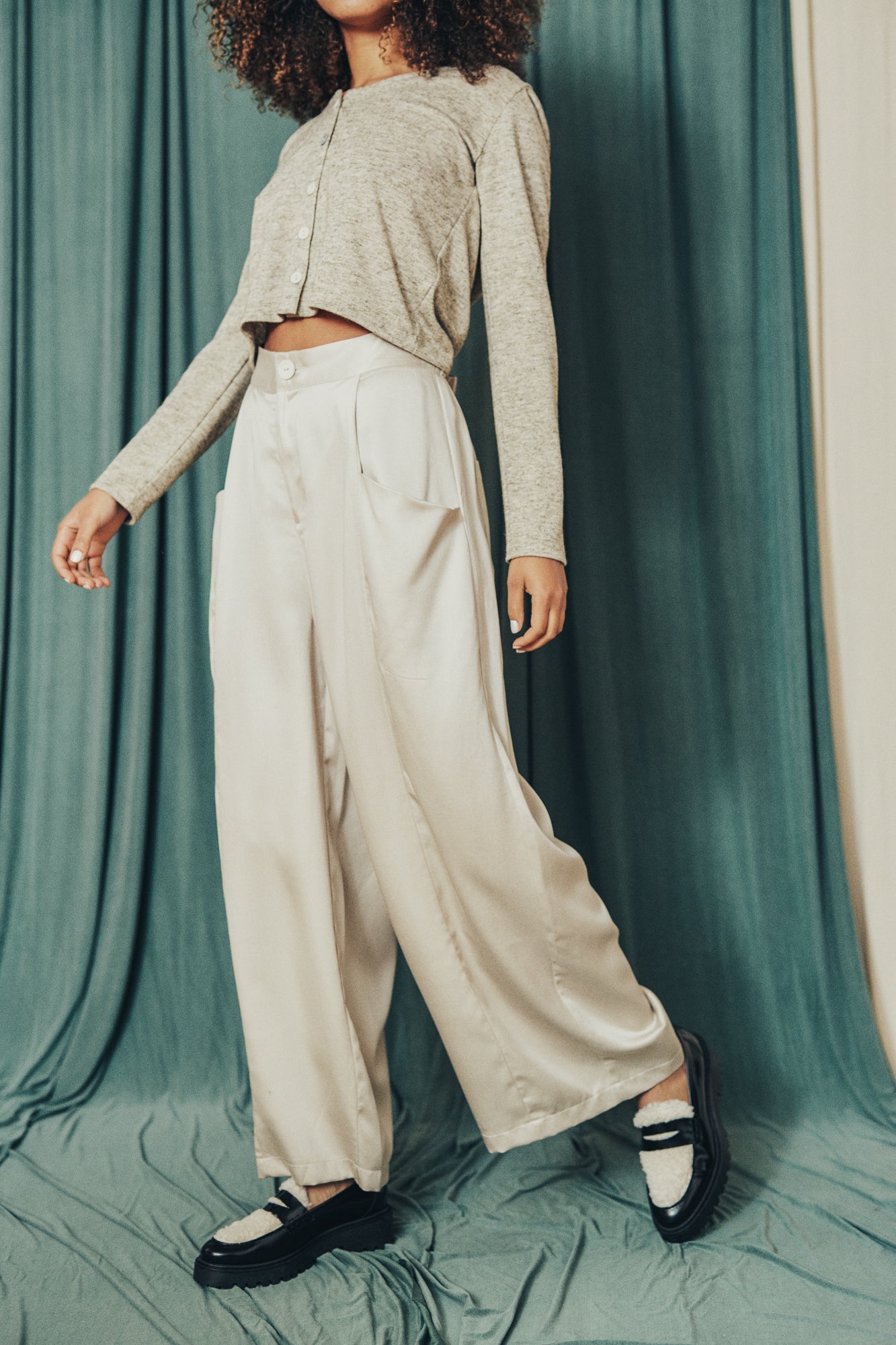 Wide Trousers - oat - a simple story