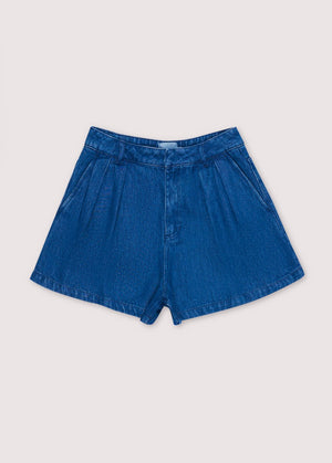 Woodland Denim Shorts - blue - a simple story